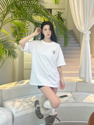 White Oversized Short Sleeve T-Shirt with Star Chest Print view 5