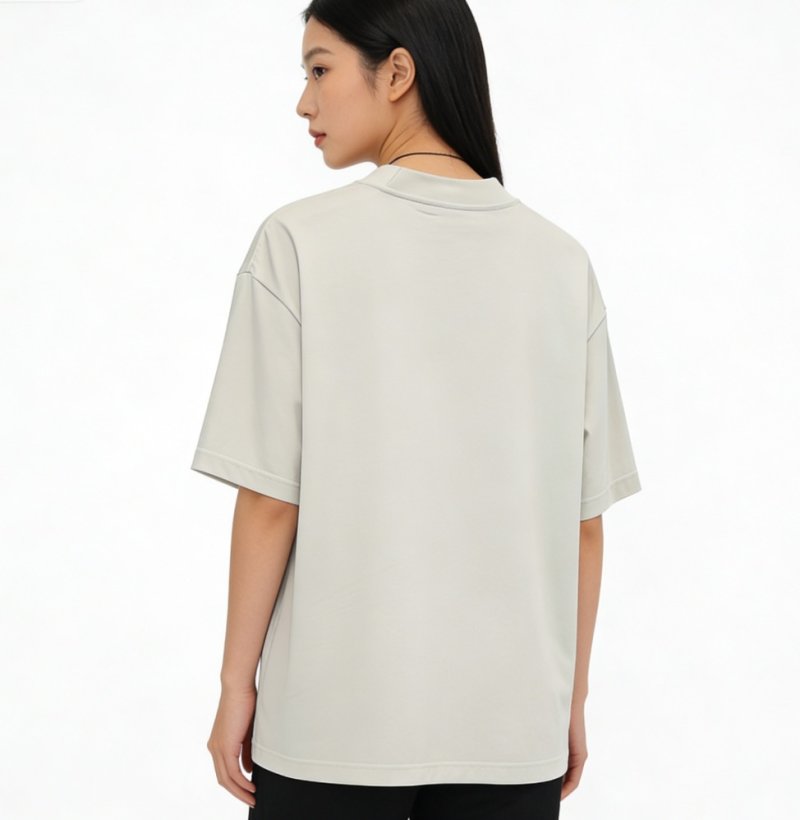 White Oversized T-Shirt with Pink Bow Graphic view