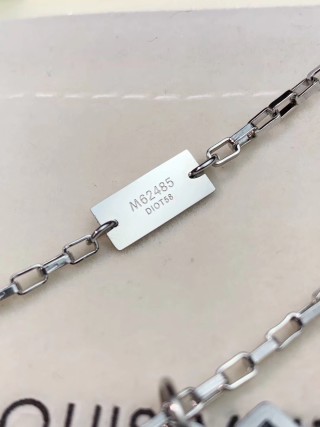 Louis Vuitton Monogram Stripe Enamel Dual Pendant Necklace view 6