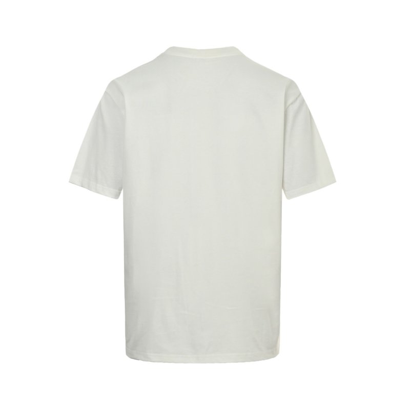 White Abstract Line Art Graphic T-Shirt view