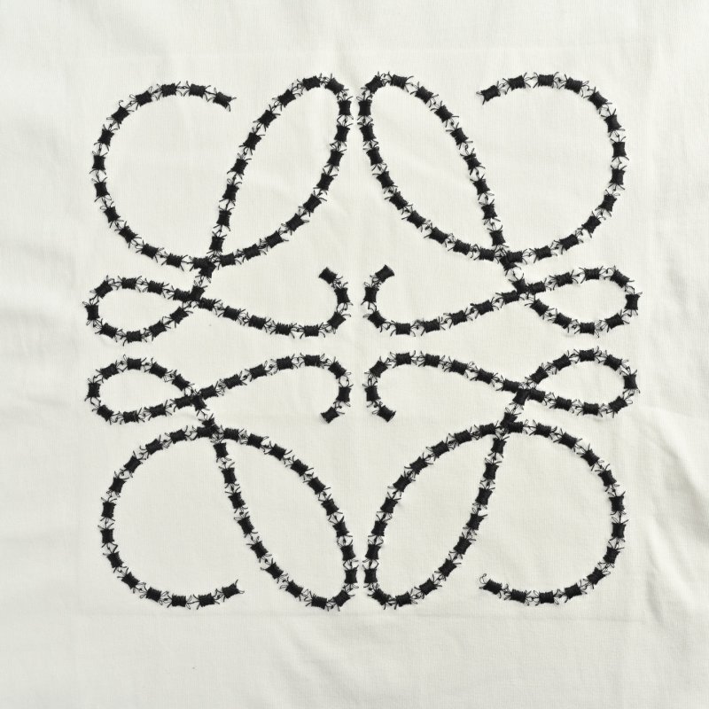 White Abstract Line Art Graphic T-Shirt view