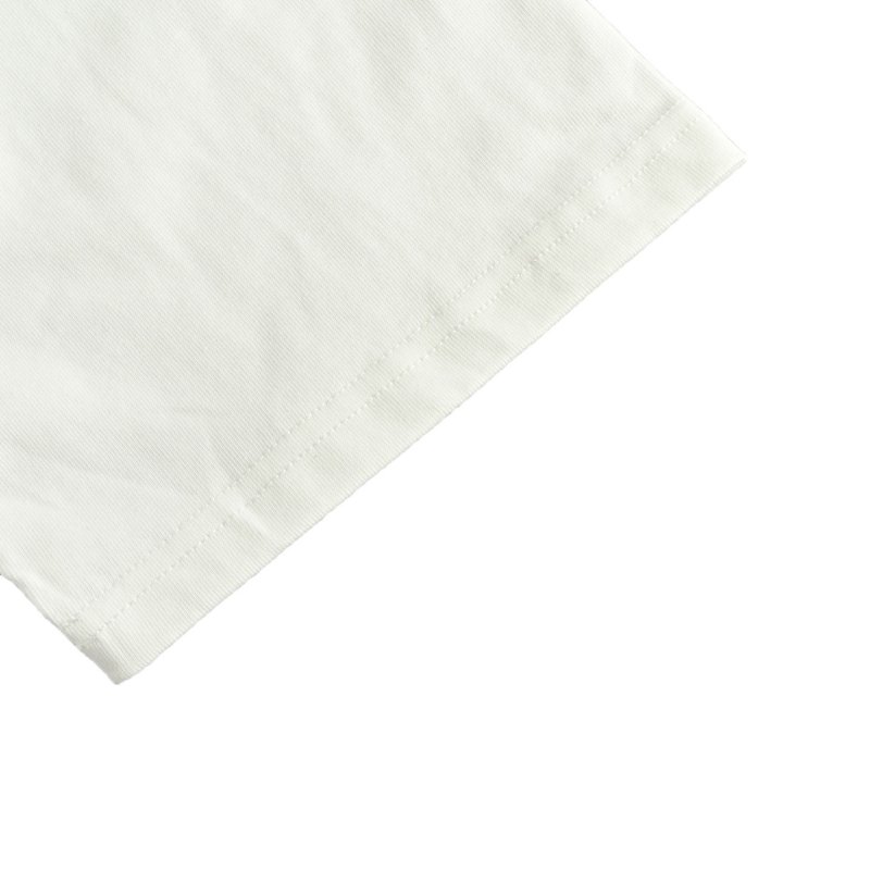 White Abstract Line Art Graphic T-Shirt view