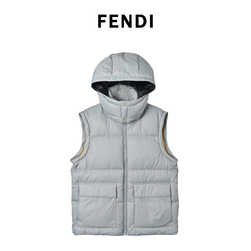 White & Gray Puffer Down Jacket view
