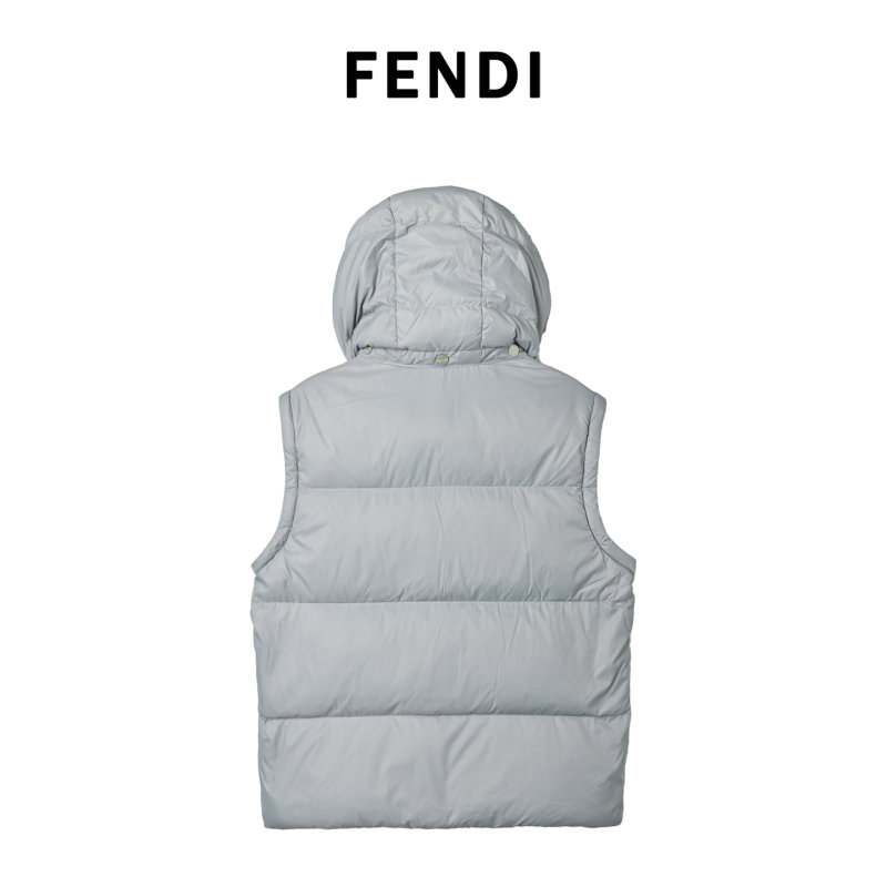 White & Gray Puffer Down Jacket view
