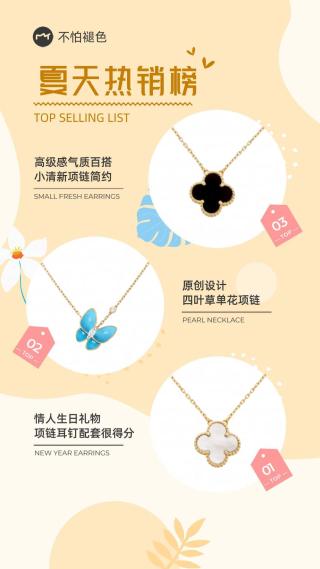 Lucky Four-Leaf Clover Purple Chalcedony Pendant Necklace view 6
