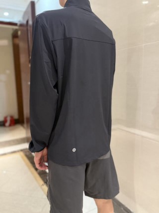 Black Oversized Sun-Protection Windbreaker Jacket view 4