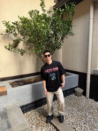 Black Graphic Print Short Sleeve T-Shirt view 2