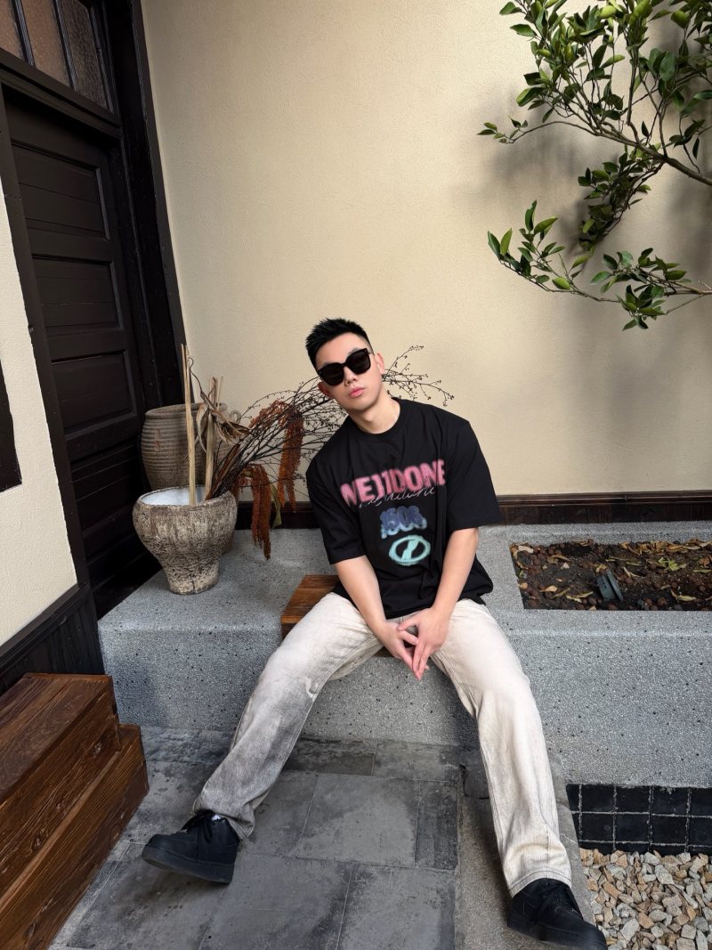 Black Graphic Print Short Sleeve T-Shirt view