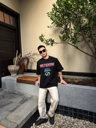 Black Graphic Print Short Sleeve T-Shirt view 5