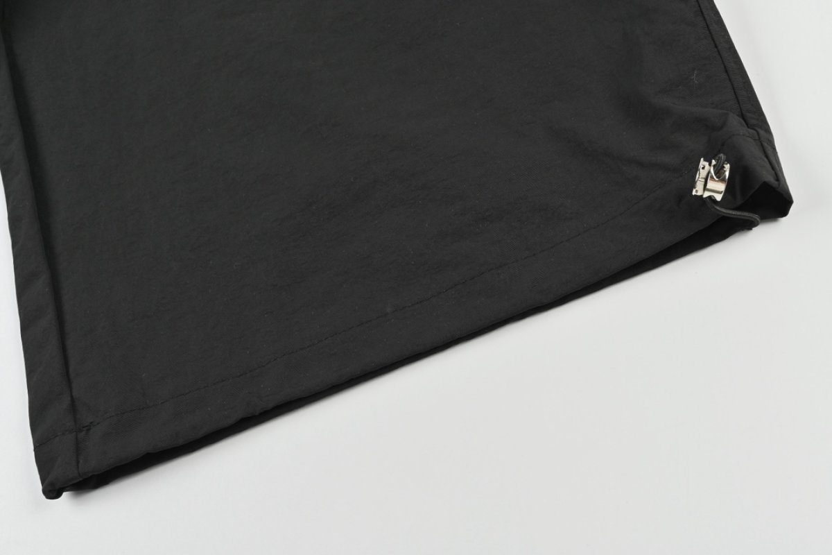 Essentials Black Wide-Leg Drawstring Pants view
