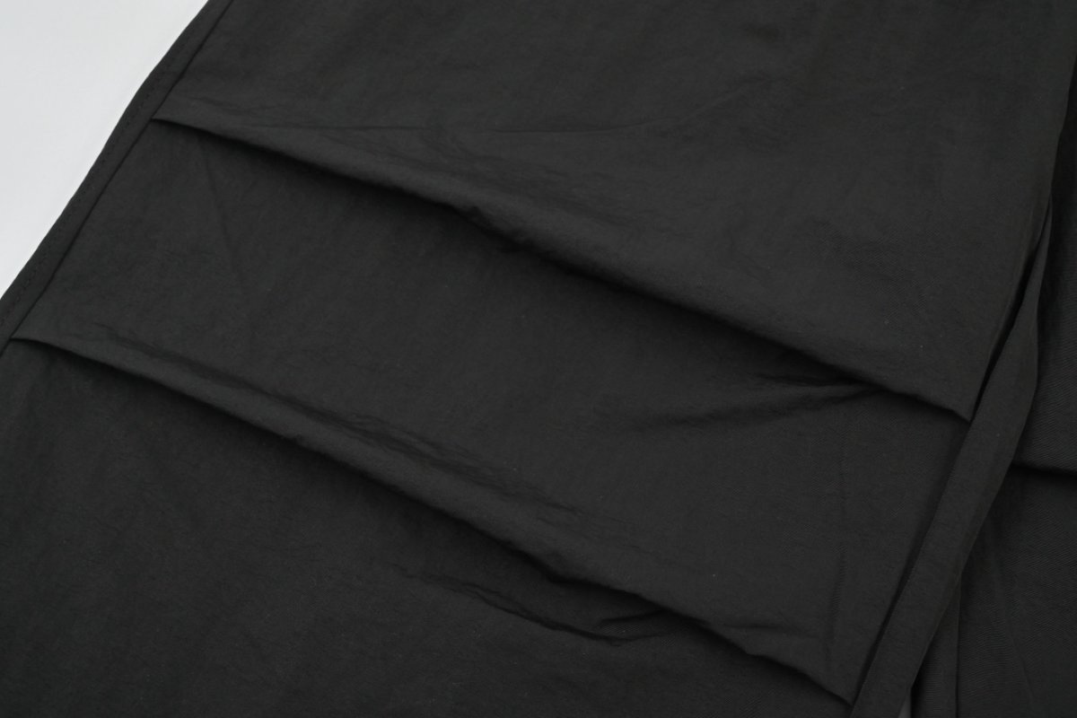 Essentials Black Wide-Leg Drawstring Pants view