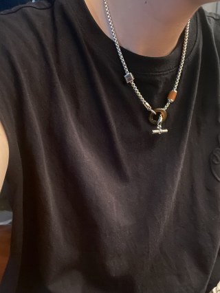 Chrome Hearts Silver Toggle Chain Necklace view 8