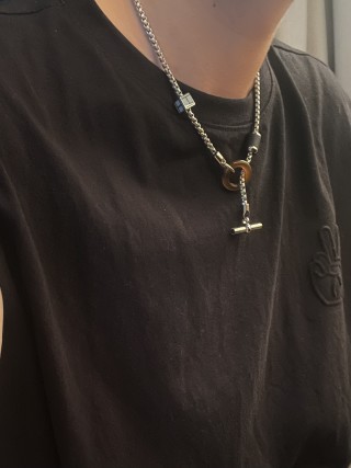 Chrome Hearts Silver Toggle Chain Necklace view 9