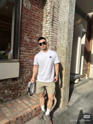 Gucci GG Logo White T-Shirt view 4