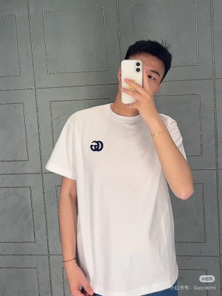 Gucci GG Logo White T-Shirt view 5