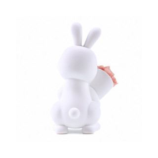 Roseonly Sweetheart Rabbit Eternal Rose Figure - White view 2