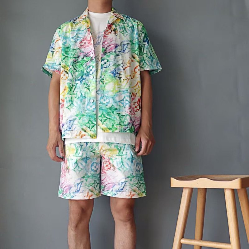 Louis Vuitton Monogram Floral Print Shorts - Multicolor