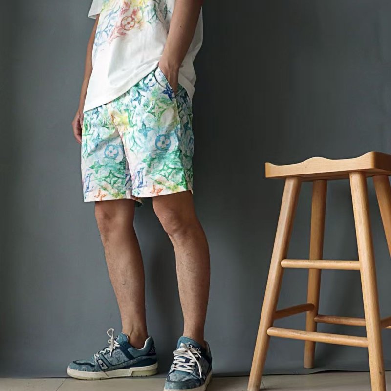 Louis Vuitton Monogram Floral Print Shorts - Multicolor view
