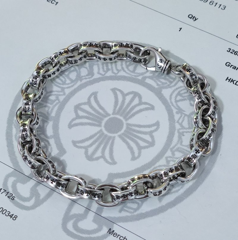 Chrome Hearts Silver Link Chain Bracelet