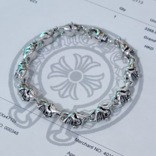 Chrome Hearts Silver Link Chain Bracelet view 2