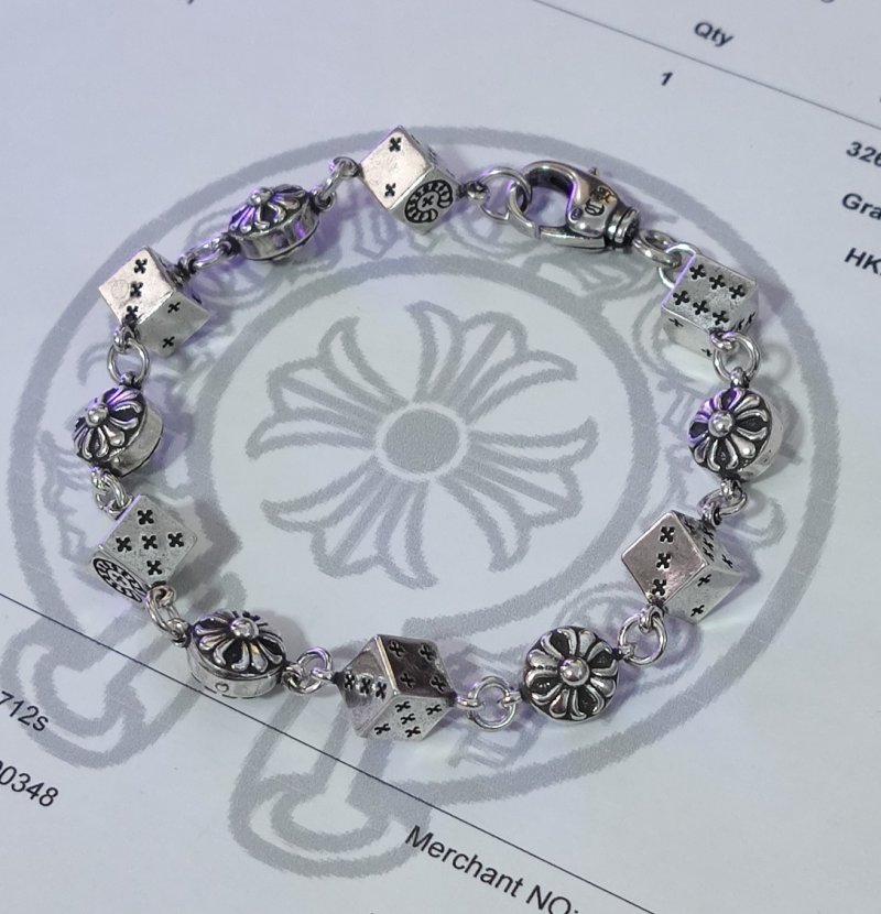 Chrome Hearts Silver Link Chain Bracelet view