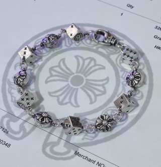 Chrome Hearts Silver Link Chain Bracelet view 3