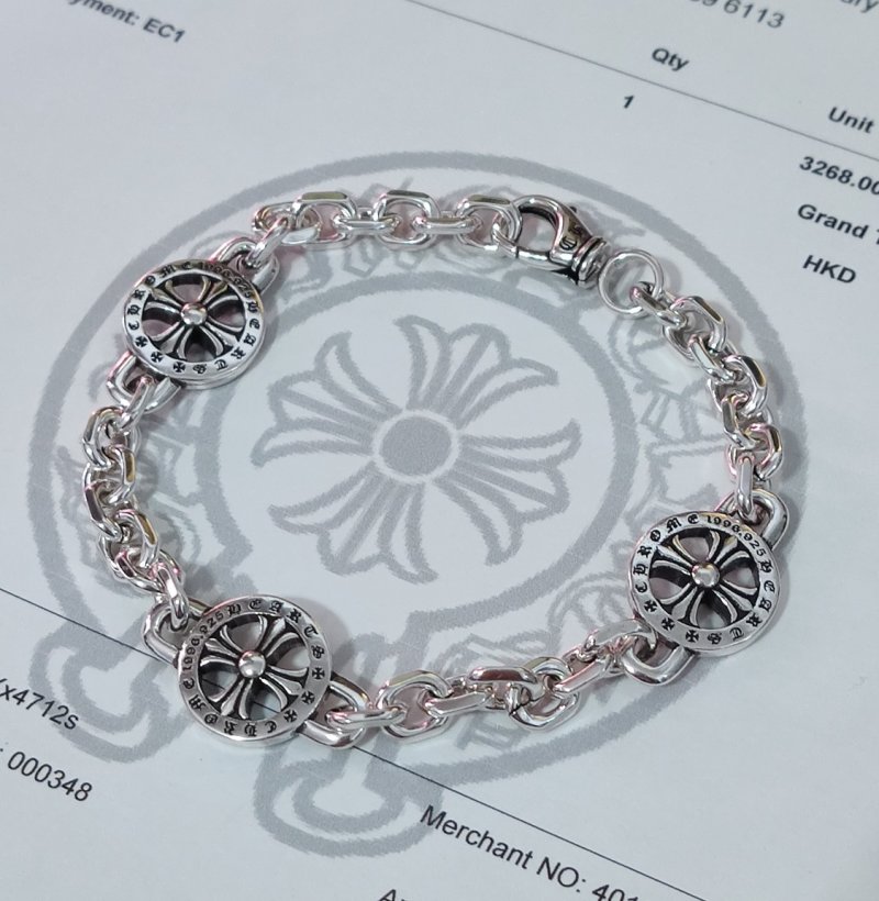Chrome Hearts Silver Link Chain Bracelet view
