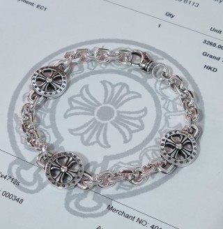 Chrome Hearts Silver Link Chain Bracelet view 5