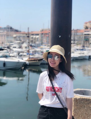 Balenciaga Cream Logo T-Shirt view 2