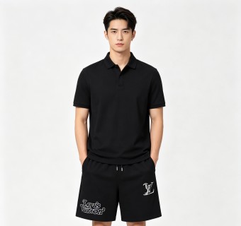 Louis Vuitton Black Logo Shorts view 1