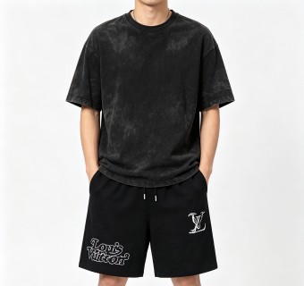Louis Vuitton Black Logo Shorts view 2