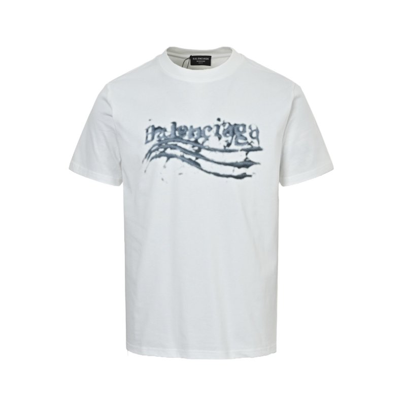 Balenciaga White Logo Short Sleeve T-Shirt view