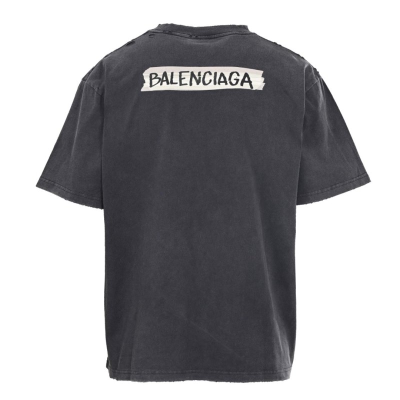 Balenciaga Black Back Logo T-Shirt view