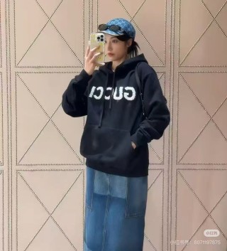 Gucci Black Logo Hoodie view 3