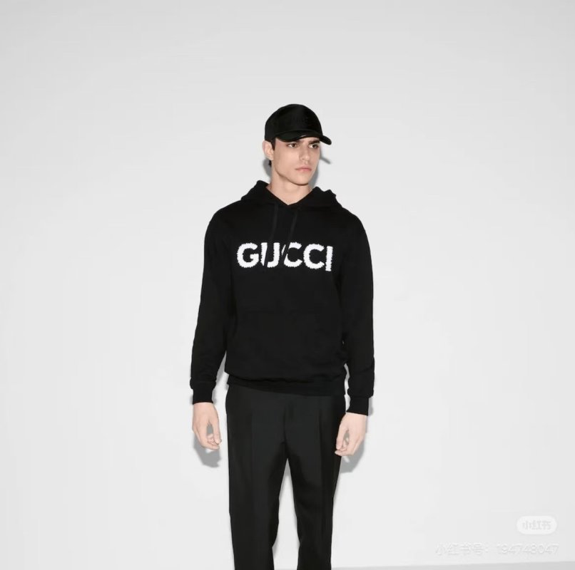 Gucci Black Logo Hoodie view