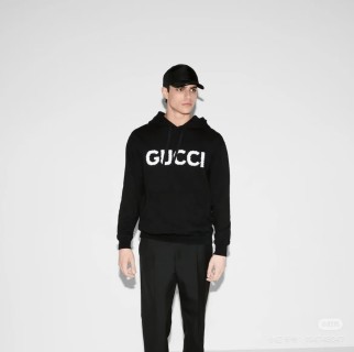 Gucci Black Logo Hoodie view 5