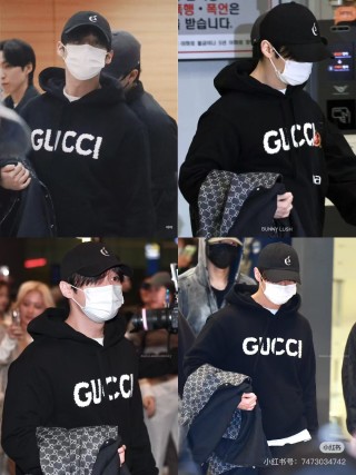 Gucci Black Logo Hoodie view 7
