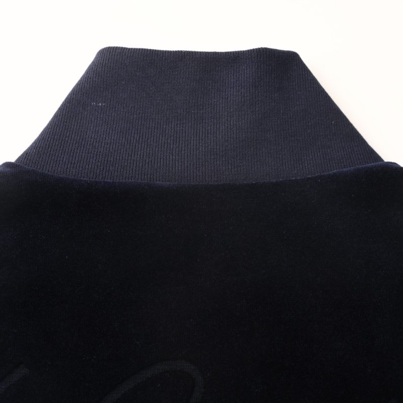 Stone Island Navy Velour Full-Zip Track Jacket view
