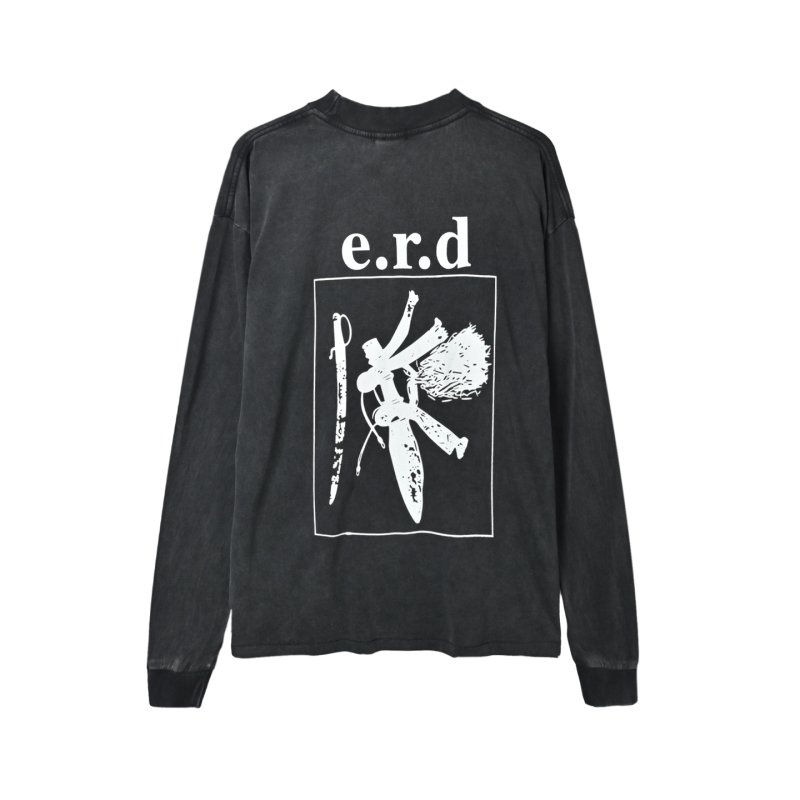 Black Graphic Long Sleeve T-Shirt with '777' Print view