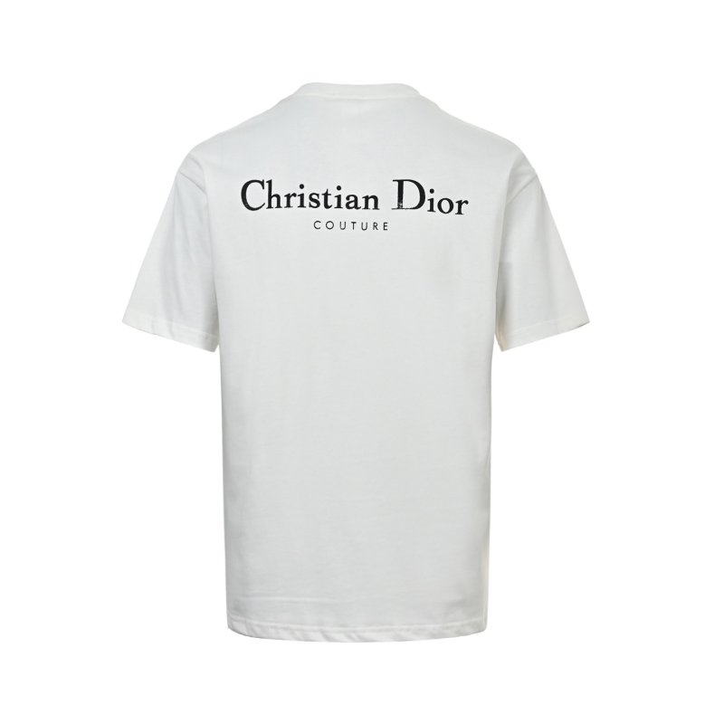 White Oversized T-Shirt with Embroidered Graphic view