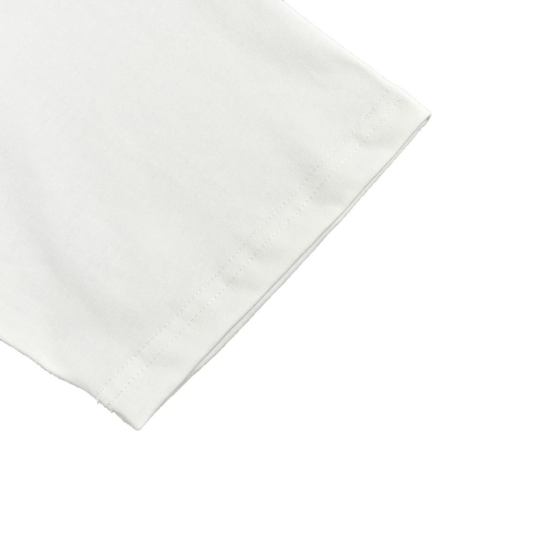 White Oversized T-Shirt with Embroidered Graphic view