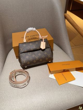 Louis Vuitton Cluny BB Monogram Canvas Handbag - Black view 1