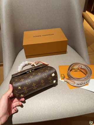 Louis Vuitton Cluny BB Monogram Canvas Handbag - Black view 7
