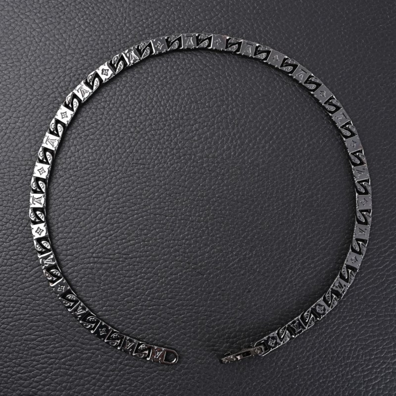 Louis Vuitton Monogram Tied Up Necklace – Gunmetal