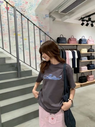 Charcoal Graphic Print Short Sleeve T-Shirt view 4