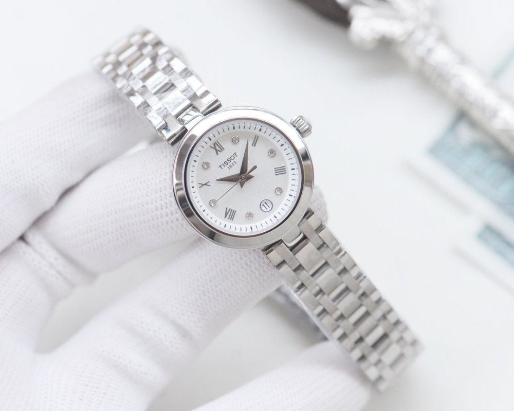 Tissot Charming Collection Rose Gold White Dial 26mm Watch view