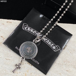 Chrome Hearts Guardian Cross Pendant Necklace Silver view 2