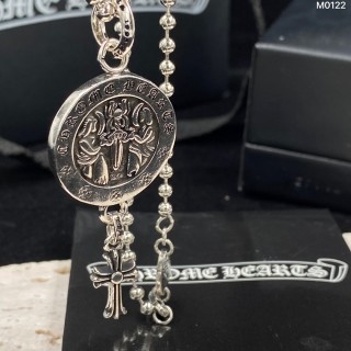 Chrome Hearts Guardian Cross Pendant Necklace Silver view 4