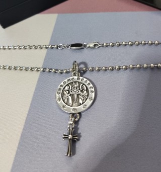 Chrome Hearts Guardian Cross Pendant Necklace Silver view 8