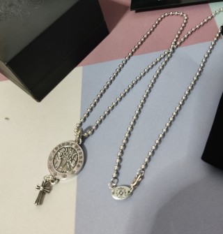 Chrome Hearts Guardian Cross Pendant Necklace Silver view 9